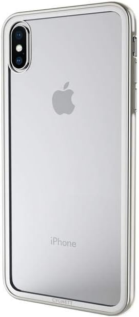 Cygnett Ozone case, Scratch resistant, Shock Absorbent soft TPU frame, Japanese Double tempered glass case, Wireless charging friendly - iPhone Xs, iPhone X - Glass Case in Silver - Glass, TPU