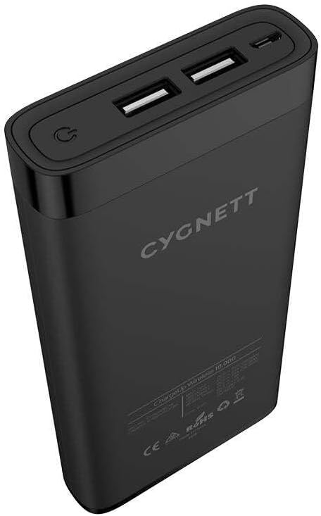 Cygnett ChargeUp Swift 10K Wireless QI Portable Power Bank - Black