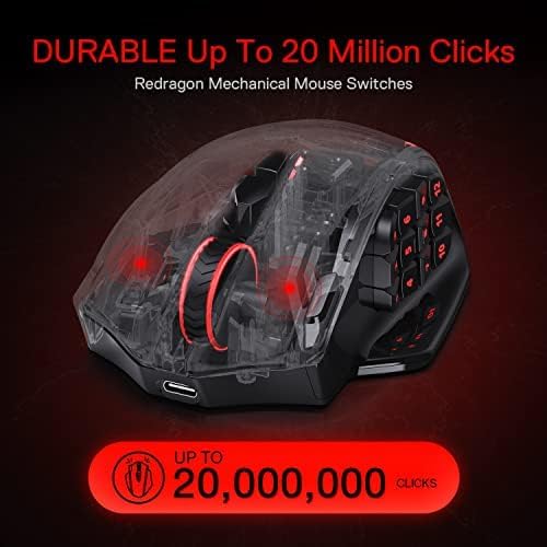 Redragon M913 Impact Elite Gaming Mouse – Wired/Wireless