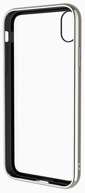 جراب Cygnett Ozone 9H الواقي المصنوع من الزجاج المقوى باللون الفضي - غطاء صلب ممتص للصدمات لهاتف iPhone Xs Max