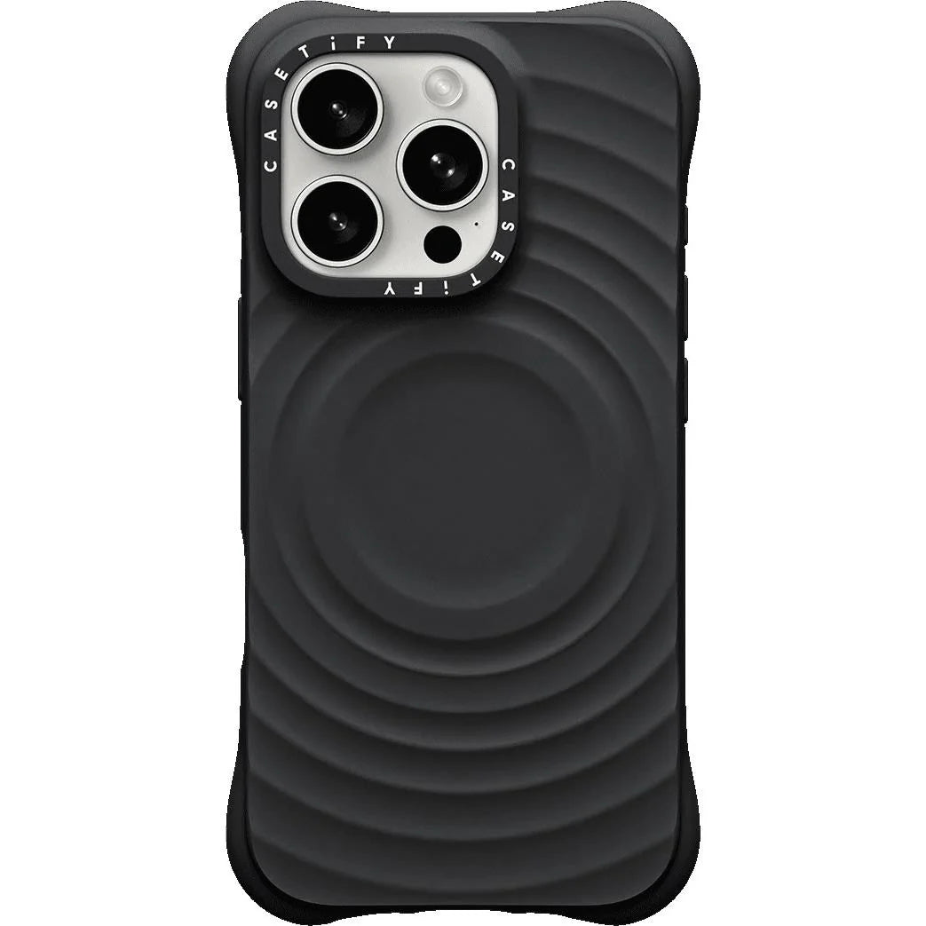 CASETiFY Essentials Ripple Case for iPhone 16 Pro – Black