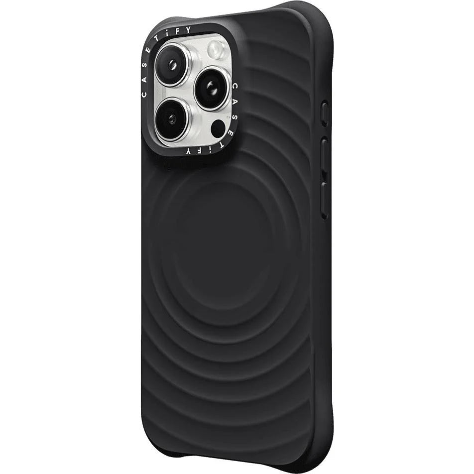 CASETiFY Essentials Ripple Case for iPhone 16 Pro – Black