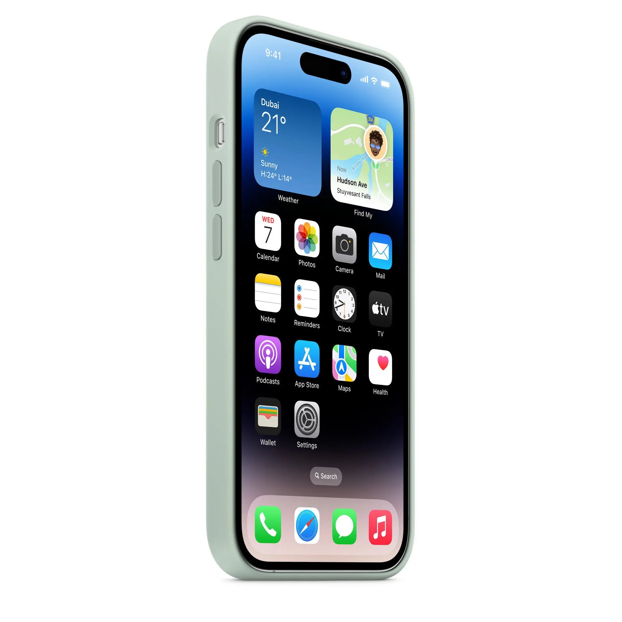 Apple iPhone 14 Pro Silicone Case with MagSafe – Succulent