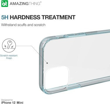 Amazing Thing OUTRE Drop Proof Anti Microbial designed for iPhone 12 Mini case/cover (5.4 inch) - Alaskan Blue