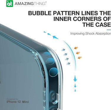 Amazing Thing OUTRE Drop Proof Anti Microbial designed for iPhone 12 Mini case/cover (5.4 inch) - Alaskan Blue