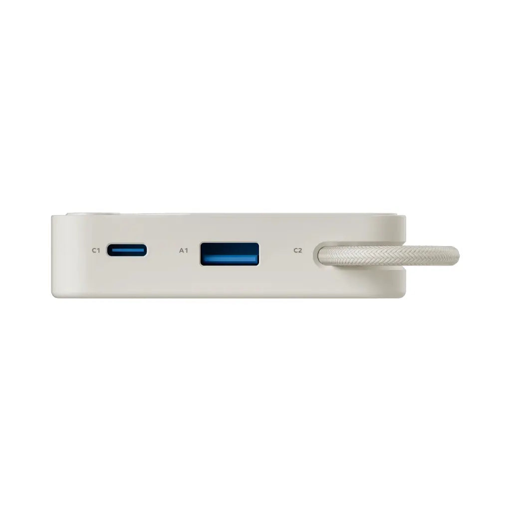 Momax 1-Power X 20000Mah Power Bank With Built-In Usb-C Cable - White