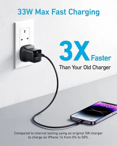 Anker 323 33W Wall Charger (Black)