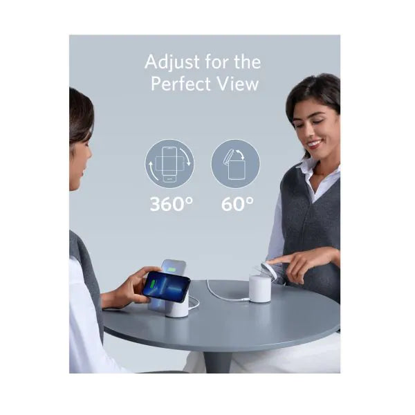 شاحن لاسلكي مغناطيسي Anker 623 MagGo - أبيض