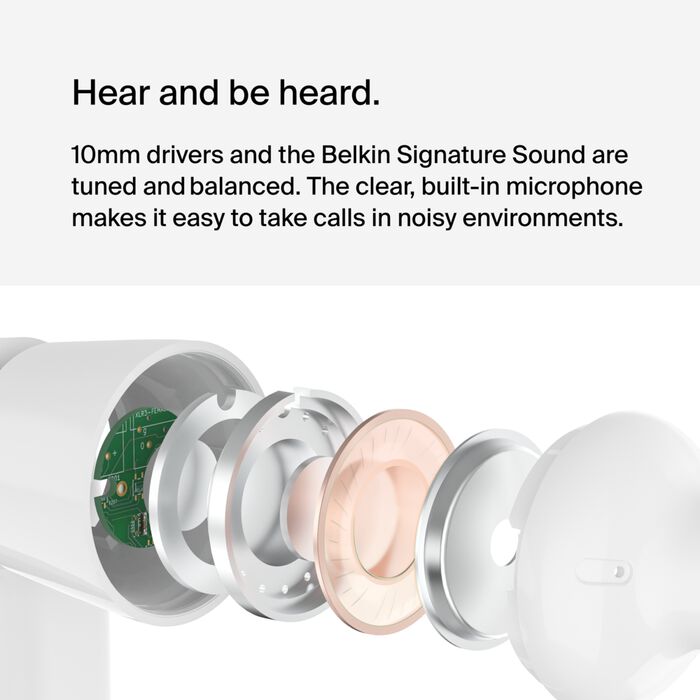 سماعات Belkin Sound Form - سماعات أذن سلكية مزودة بميكروفون 