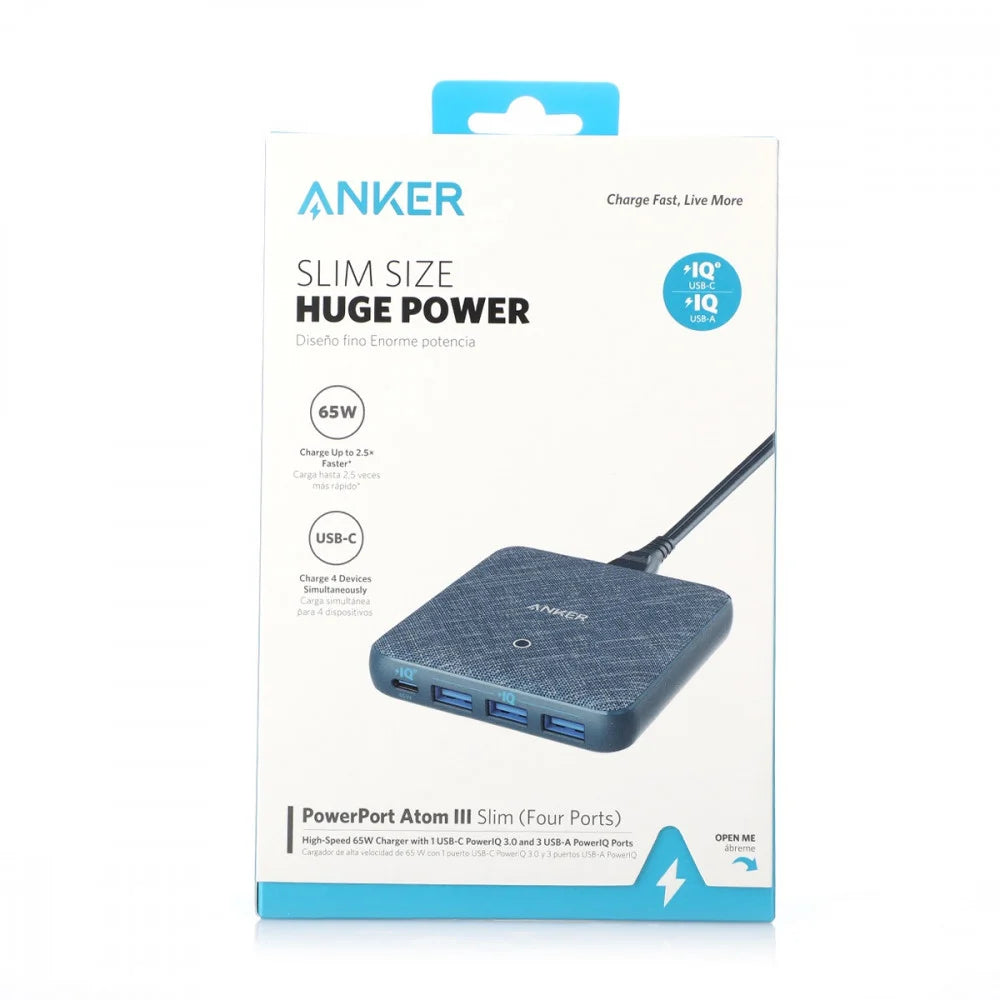 anker powerport pd 4 fabric blue