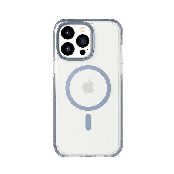 Tech21 iPhone 14 Pro Case Evo Crystal MagSafe Steel Blue