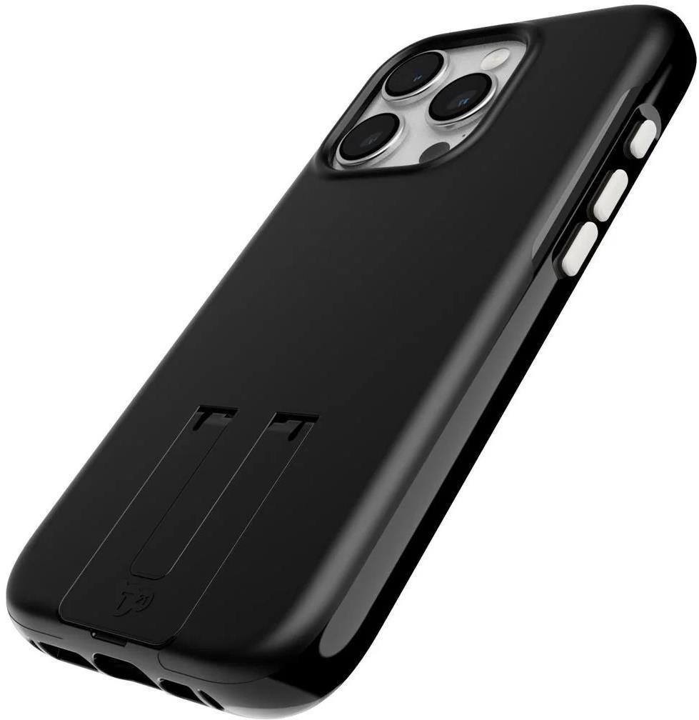 Tech21 EvoCrystal Kick w/MagSafe for IP 15 Pro - Obsidian Black