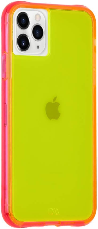 Case-Mate - Tough NEON - Case for iPhone 11 Pro - 5.8 inch - Yellow/Pink Neon