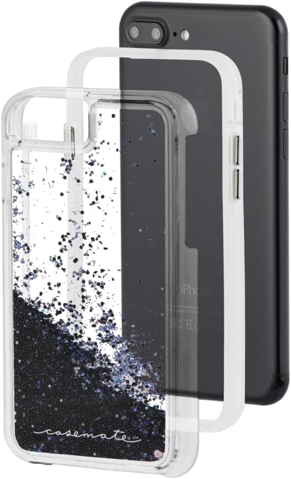 Case-Mate CM035610 Naked Tough Waterfall Case for iPhone 8 Plus/7 Plus/6s Plus/6 Plus - Black