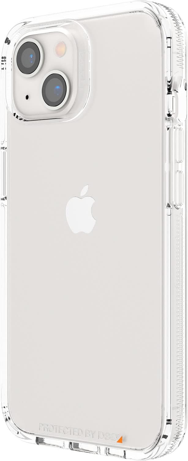 Gear4 ZAGG Crystal Palace Clear Case with Advanced Impact Protection [ Approved by D3O ], Slim, Tough Design for Apple iPhone 13 – Clear