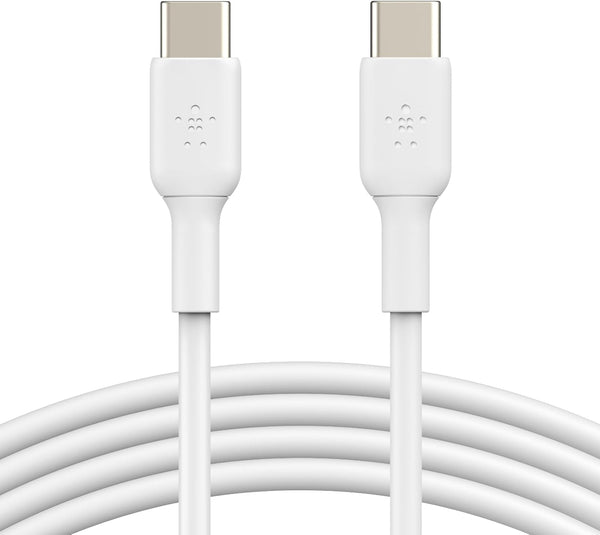 كابل شحن سريع Belkin Boost Charge USB-C إلى USB-C بطول 2 متر، أبيض