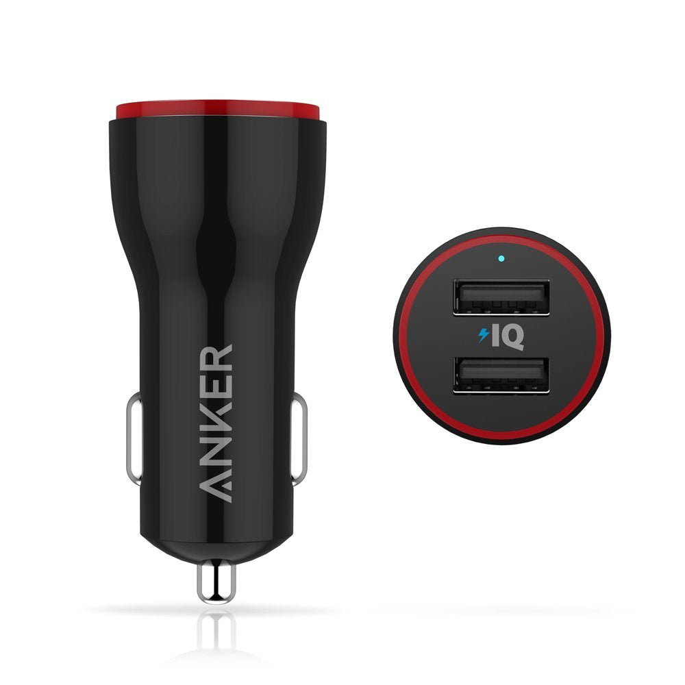 شاحن سيارة Anker A2310H11 PowerDrive 2 USB بقوة 24 وات
