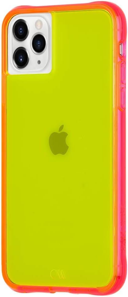Case-Mate - Tough NEON - Case for iPhone 11 Pro - 5.8 inch - Yellow/Pink Neon