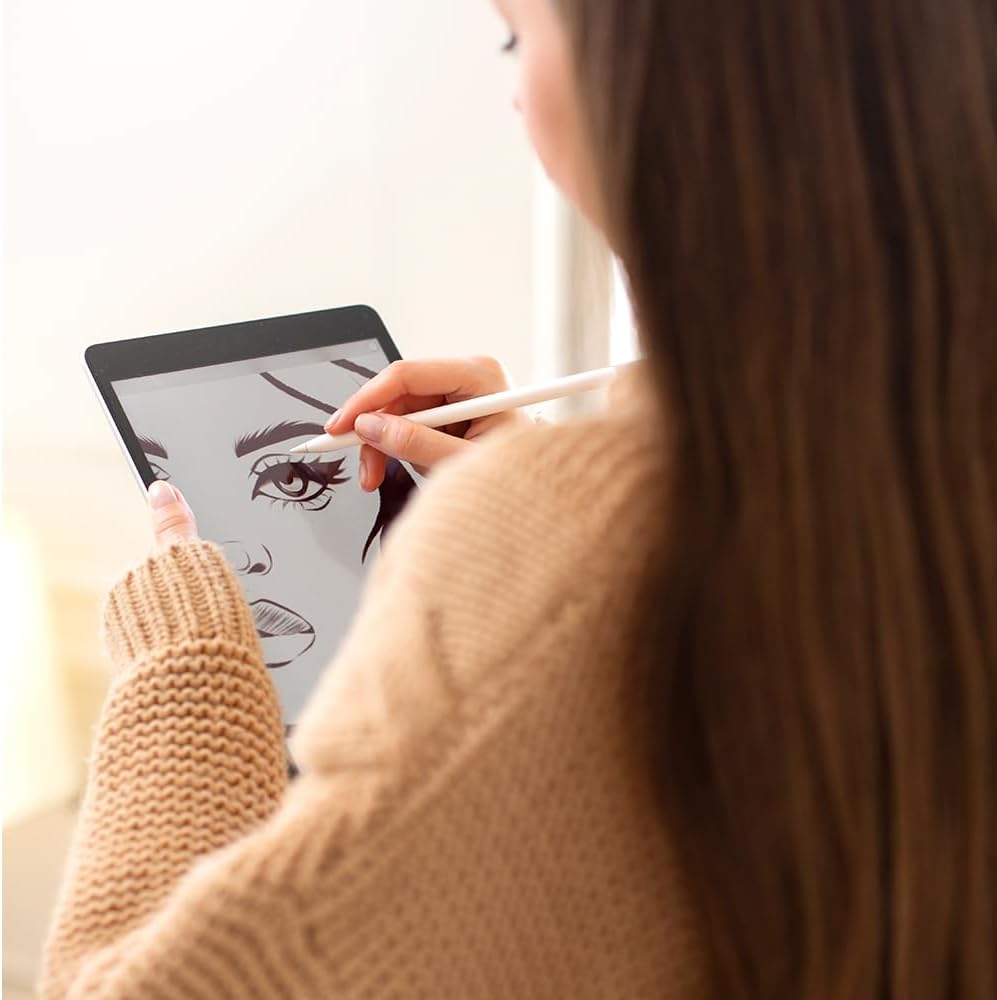 Adonit - Stylus - White Series - Compatible with All iPads - Magnetic Charge on iPad