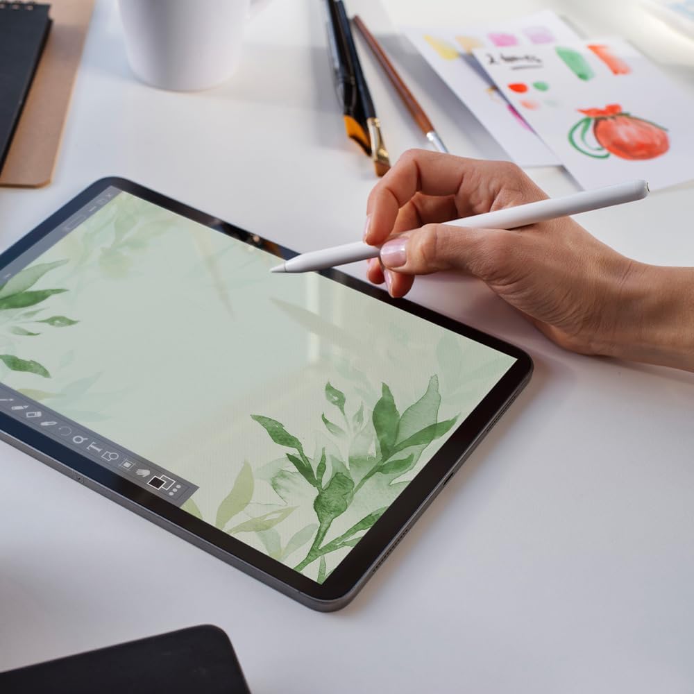 Adonit - Stylus - White Series - Compatible with All iPads - Magnetic Charge on iPad