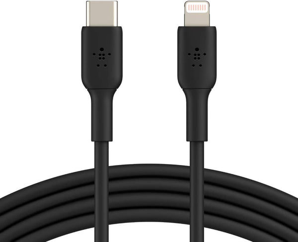 كابل Belkin Boost Charge للشحن السريع USB C إلى Lightning بطول 3.3 قدم/1 متر، أسود