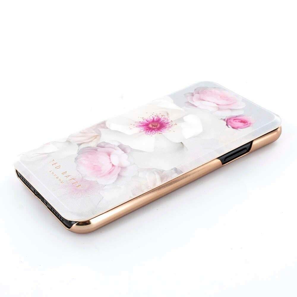 Ted Baker - Mirror Folio Case for iPhone X NALIBISE - Chelsea Grey