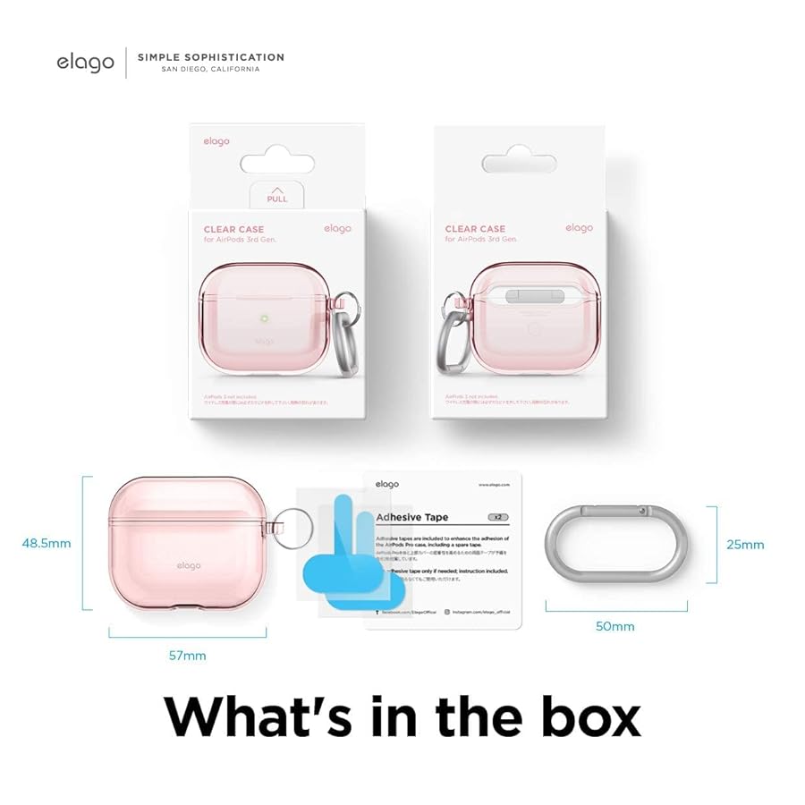 Elago Hang Case for AirPods 3rd Gen ( Lovely Pink)