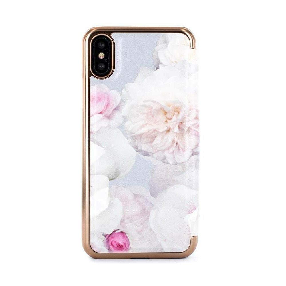 Ted Baker - Mirror Folio Case for iPhone X NALIBISE - Chelsea Grey