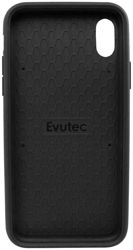 Evutec iPhone XS Max Northill case/cover Canvas Black with aFIX plus air Vent Magnetic Car mount