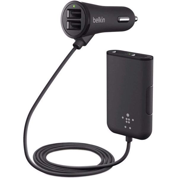 شاحن سيارة Belkin Road Rockstar F8M935bt06-BLK لأجهزة Apple iPhone وiPad (أسود) 