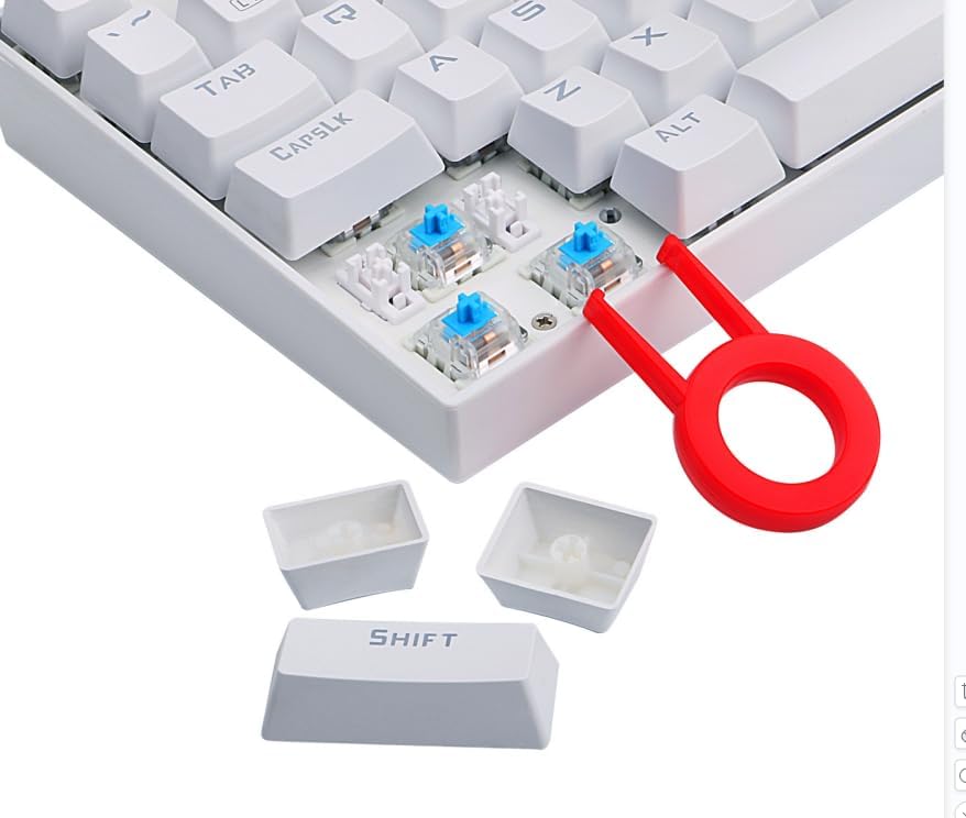 Redragon K552-W Kumara Wired Mechanical Gaming Keyboard (White)