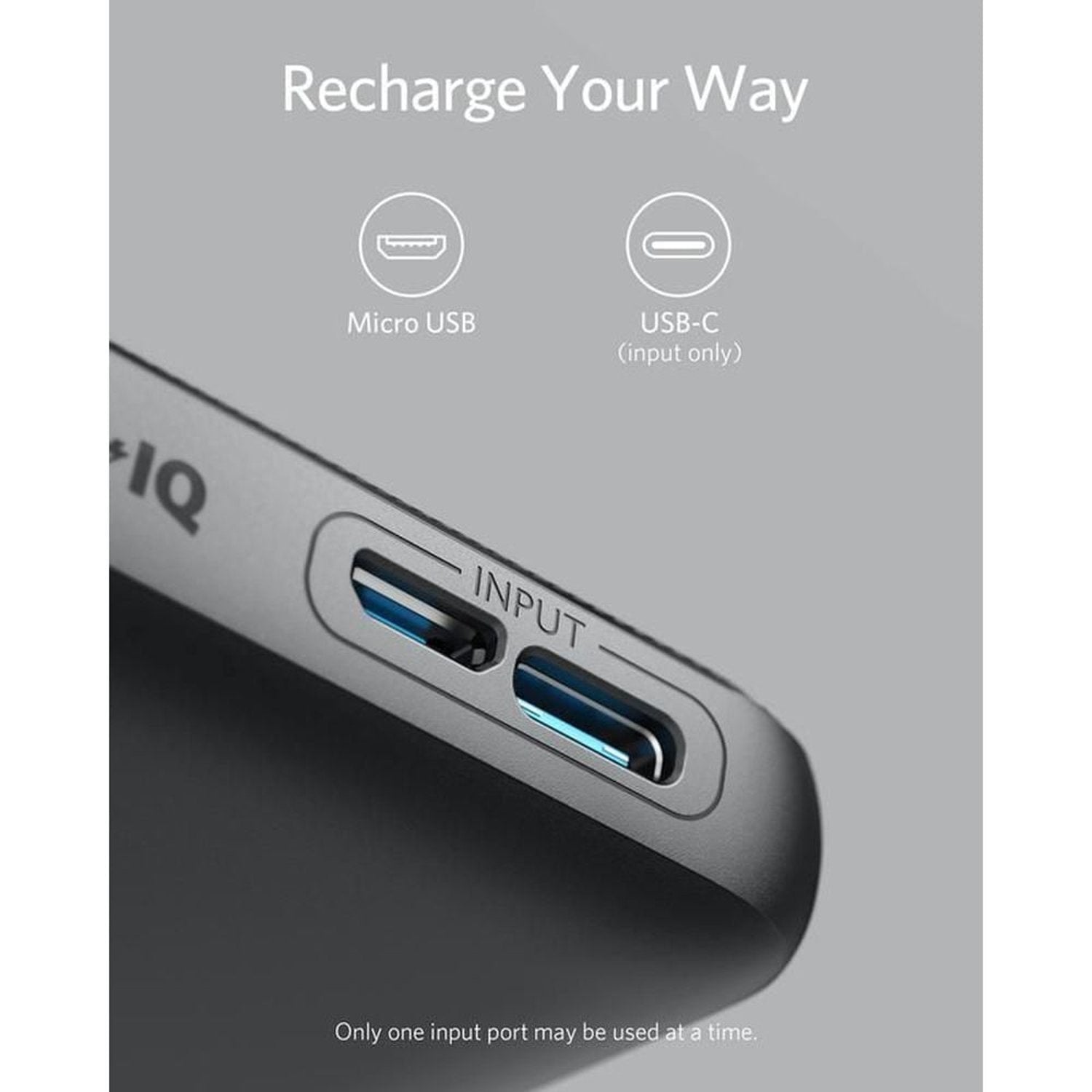Anker Power Bank 10000mAh Black A1229H11