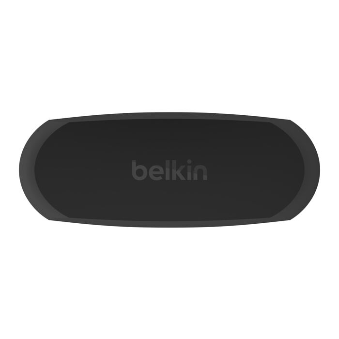 سماعات أذن لاسلكية Belkin SoundForm Rhythm True مع ميكروفون مدمج، وشحن سريع USB-C، وبطارية تدوم حتى 28 ساعة، لون أسود 