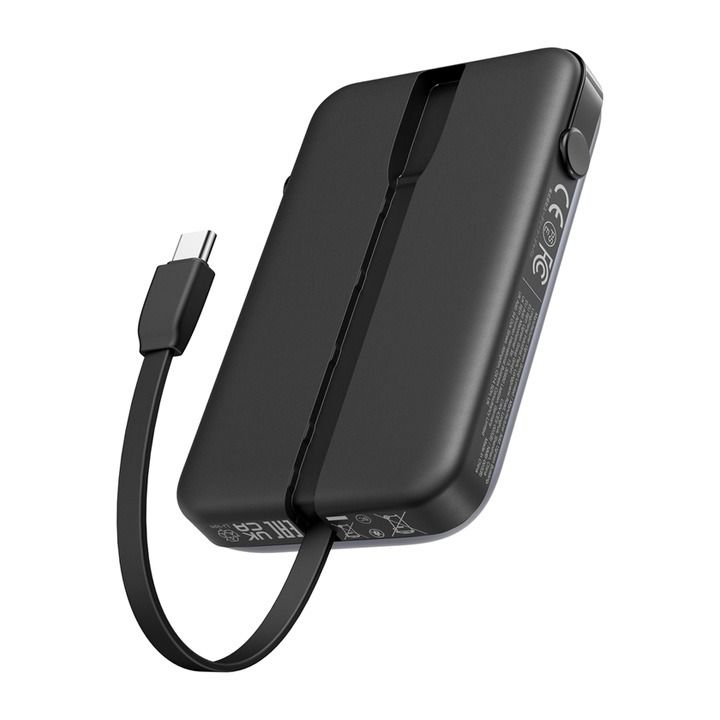 UGREEN 10,000mAh Quick Charging Robot 30W Power Bank with Built-in USB-C Gray
