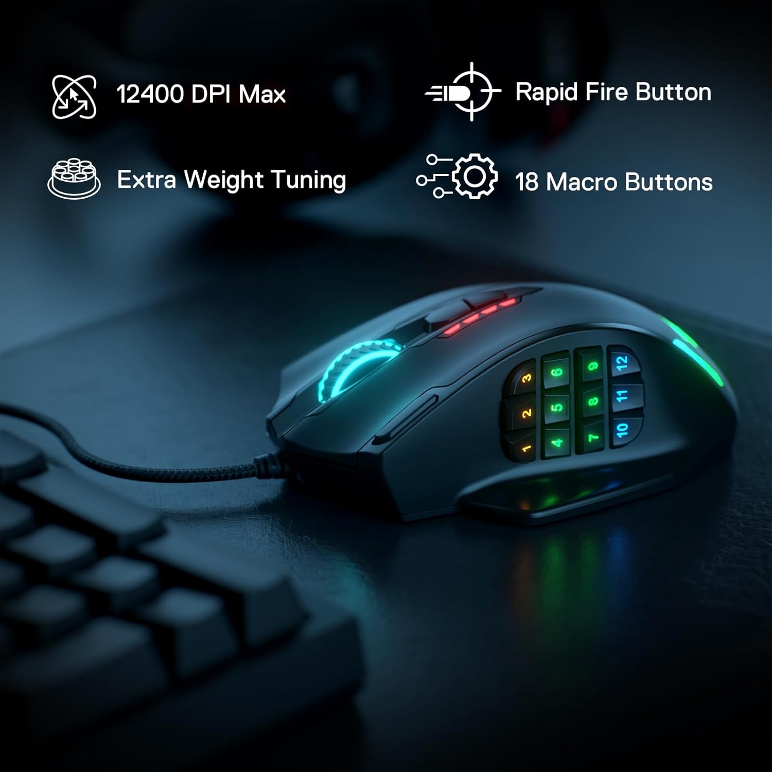 Redragon M908 Impact RGB Gaming Mouse