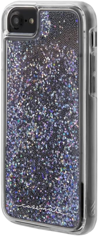 Case-Mate - iPhone 7 Case - Waterfall - Cascading Liquid Glitter - for iPhone 7 / 6s / 6 - Black