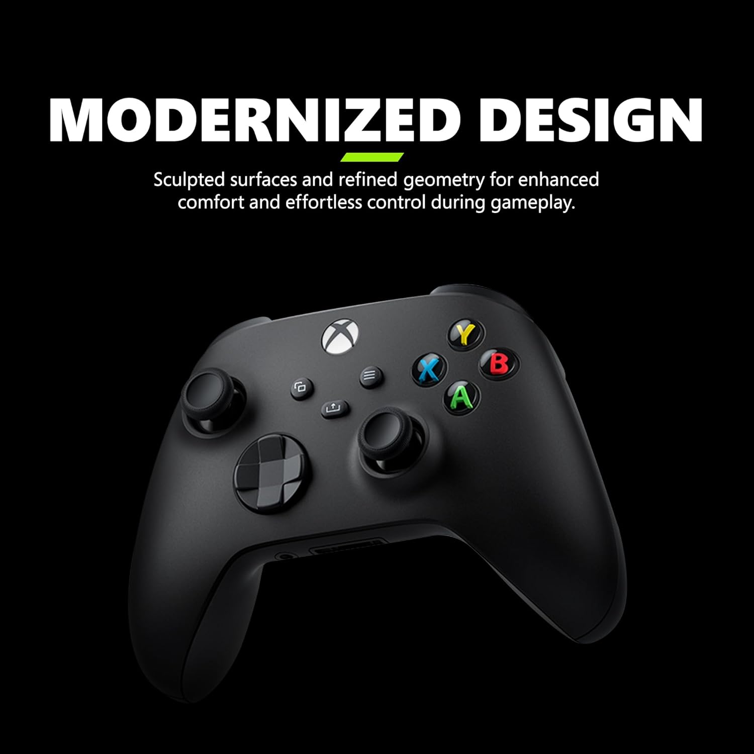 وحدة تحكم الألعاب اللاسلكية Xbox (2025) - Carbon Black - العب على Xbox وWindows وAndroid وiOS وFireTV Sticks وأجهزة التلفزيون الذكية وسماعات الواقع الافتراضي