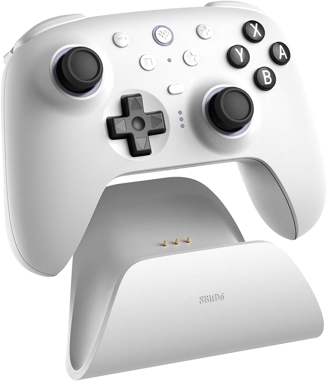 8Bitdo Ultimate 2 Bluetooth Controller for Switch/Switch 2 & Windows PC, Switch Pro Controller with TMR Joysticks, Switchable Hall Effect/Tactile Triggers, Vibration and Motion Control - White