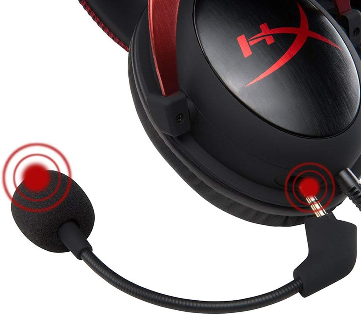 HYPERX Cloud II Gaming Headset for PC & PS4 & Xbox One, Nintendo Switch - Red