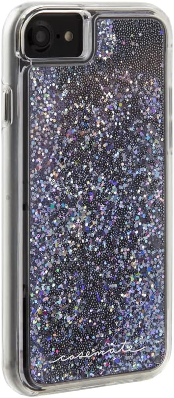 Case-Mate - iPhone 7 Case - Waterfall - Cascading Liquid Glitter - for iPhone 7 / 6s / 6 - Black
