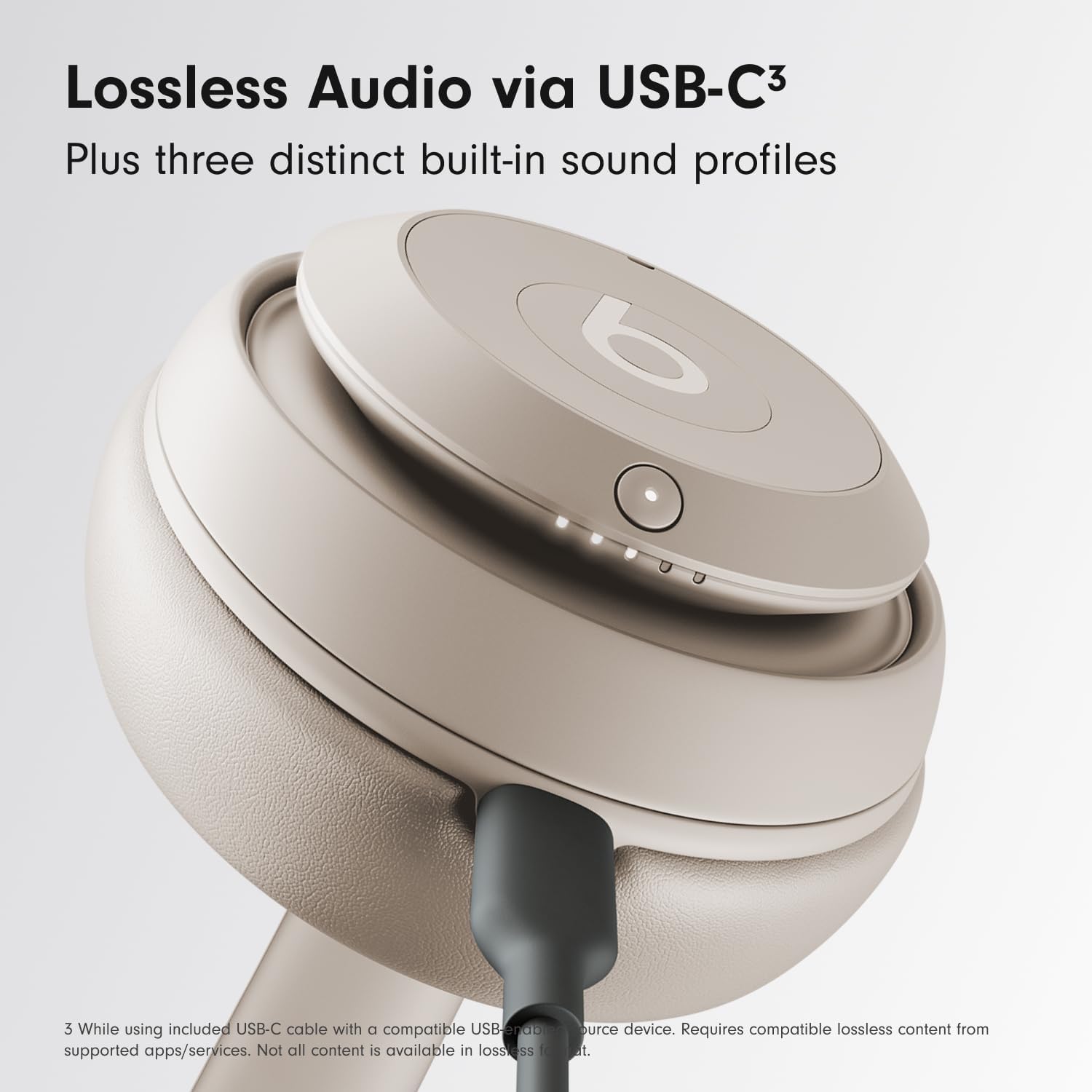 Beats Studio Pro Wireless Bluetooth Noise Cancelling Headphones Sandstone