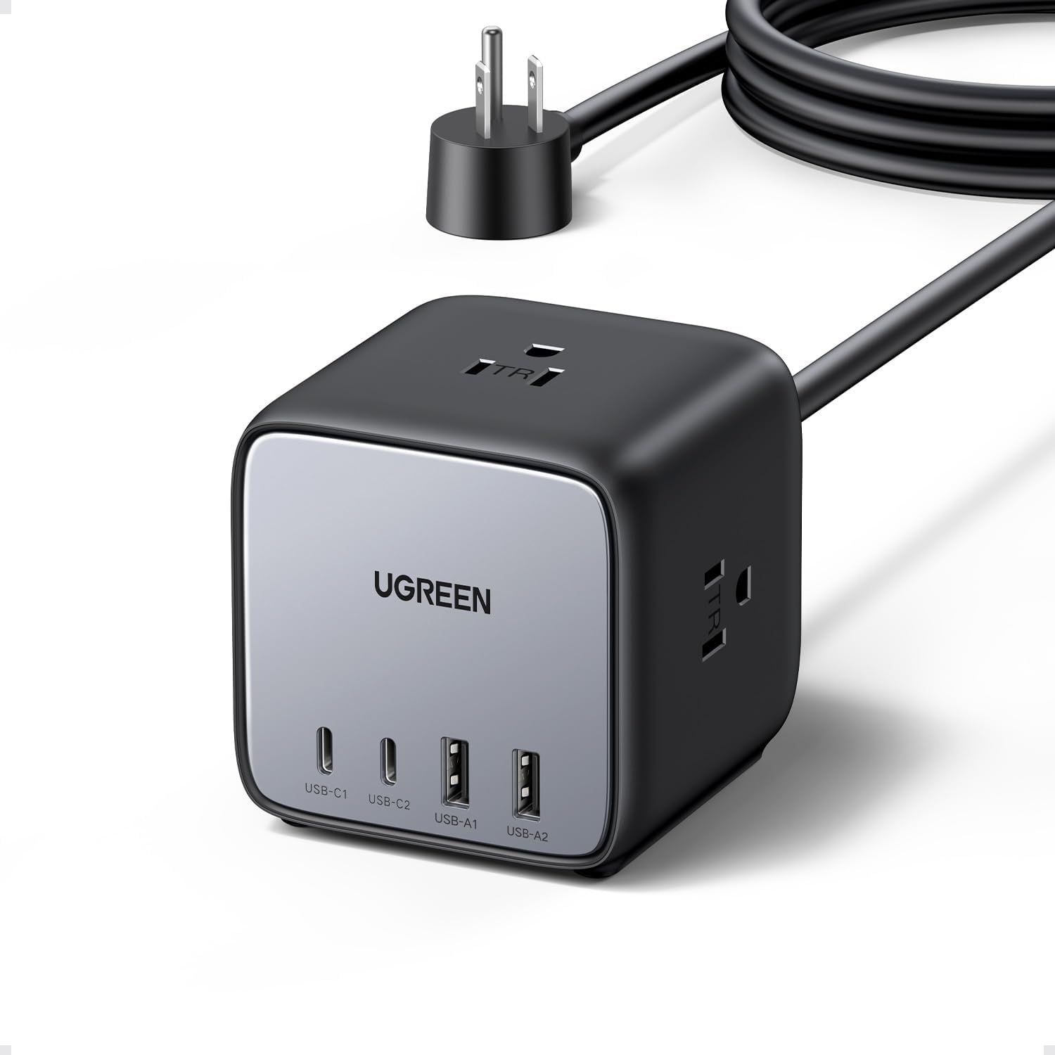 UGREEN 65W USB C GaN Charging Station-7 Ports Desktop Charger Black