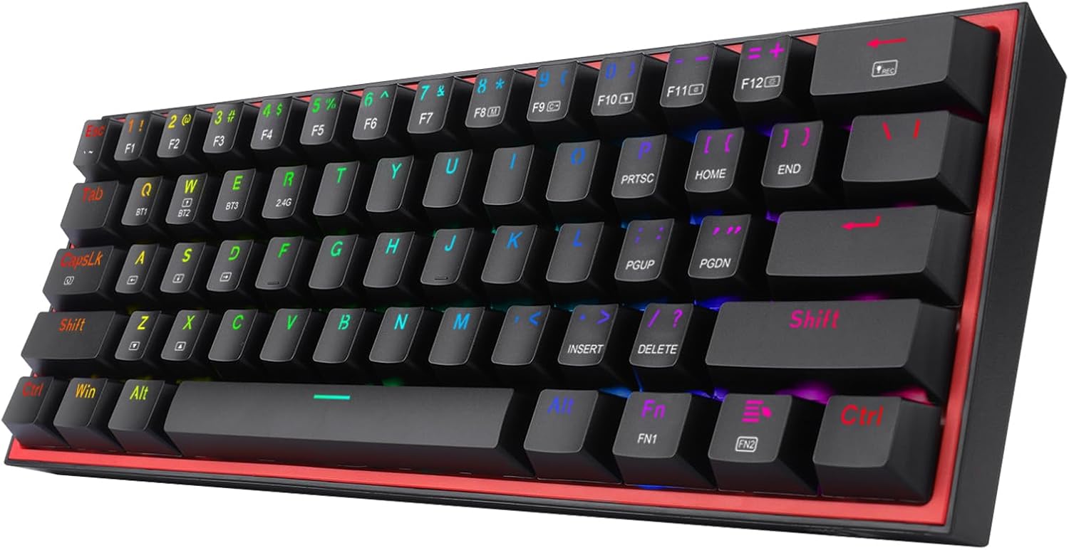 Redragon Fizz Pro K616-RGB 60% RGB Mechanical Gaming Keyboard – Black