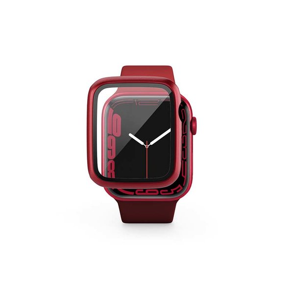 Epico Glass Case, Apple Watch 7, 41mm - protective case, Red