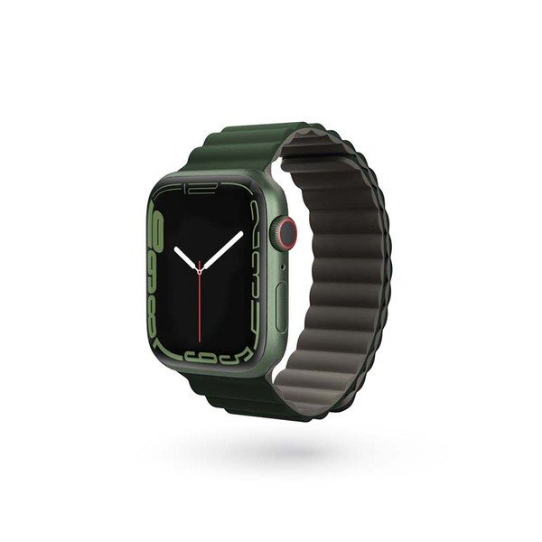 EPICO Watch Strap Magnetic for Apple Watch 38/40/41mm - Gray/Green