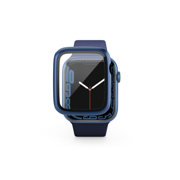 Epico Glass Case, Apple Watch 7, 45mm, Metallic Blue