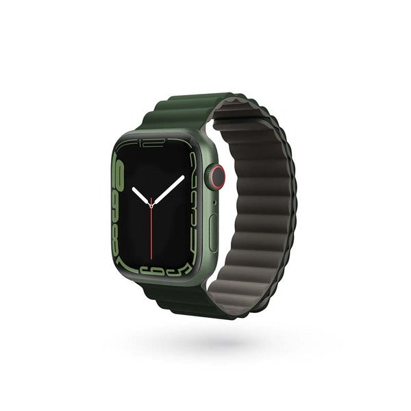 EPICO Watch Strap Magnetic for Apple Watch 42/44/45/49 mm - gray/green