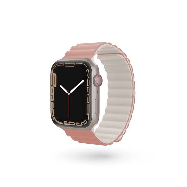 EPICO Watch Strap Magnetic for Apple Watch 42/44/45/49 mm - pink/gray