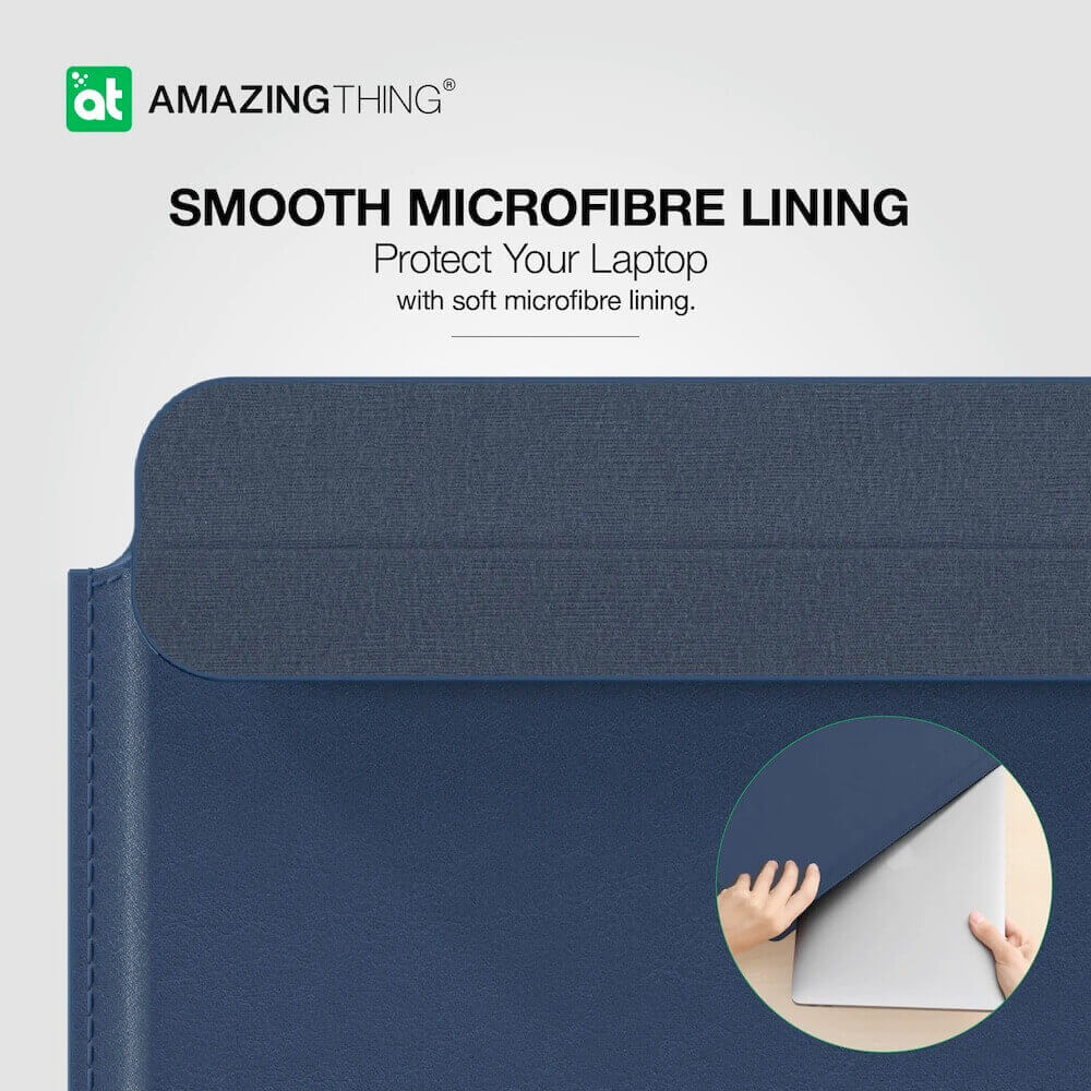 Amazing Thing Matte Pro Mag Sleeve With Stand For 14 Inch Laptop Titan Grey