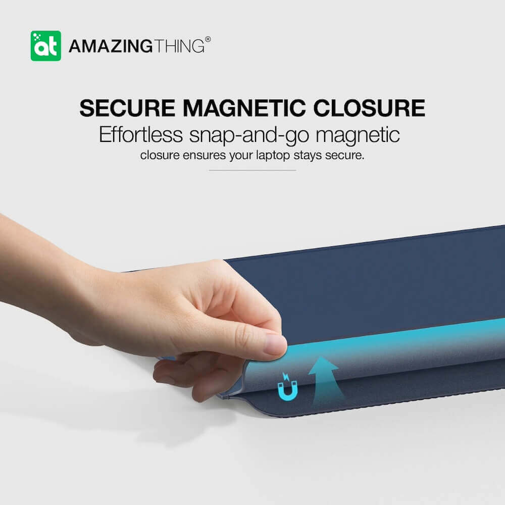 Amazing Thing Matte Pro Mag Sleeve With Stand For 14 Inch Laptop Titan Grey
